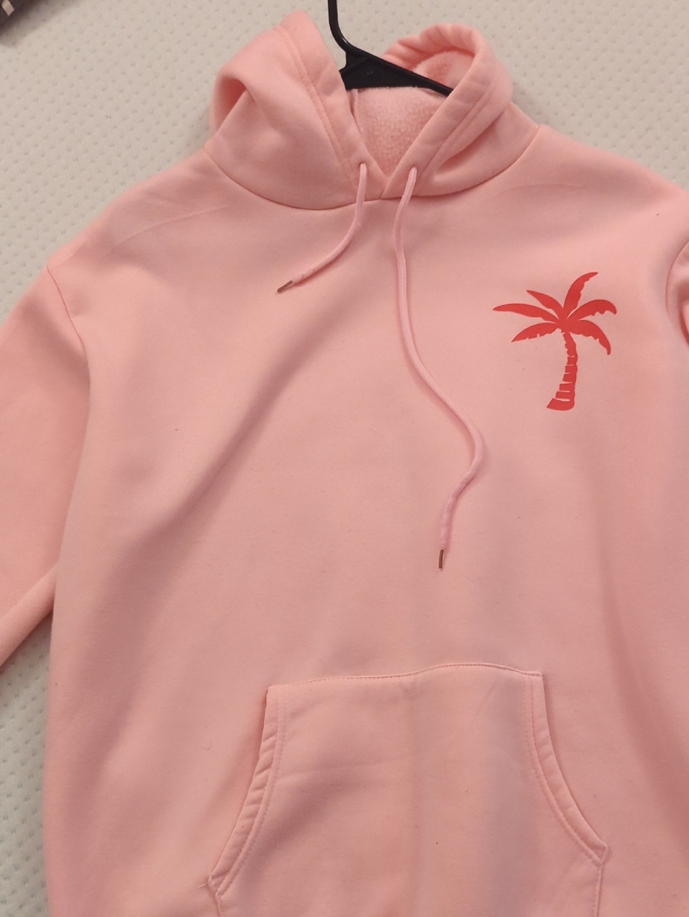 Pink Palm Puff Hoodie